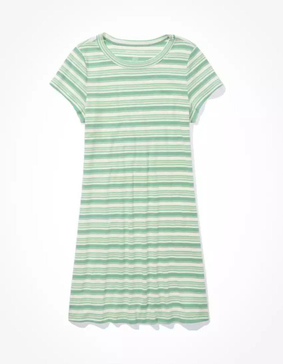 Mini Robe American Eagle AE Hey Baby Tee Vert Femme | JZK-68967833